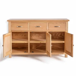 London Oak Large Sideboard - Gambar 4